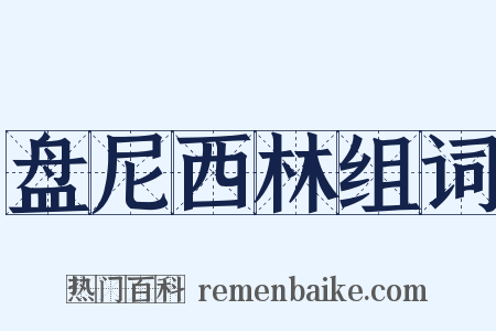 盘尼西林组词是什么意思的图片